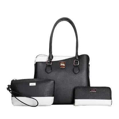 LANY Colorblock Bag Set - 3-Piece Wallet &amp; Pouch | Femstylo