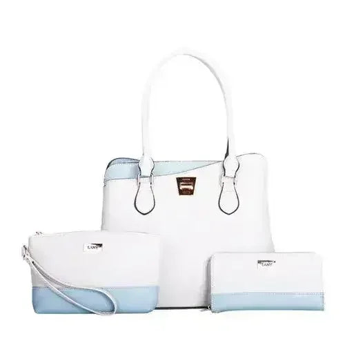LANY Colorblock Bag Set - 3-Piece Wallet &amp; Pouch | Femstylo