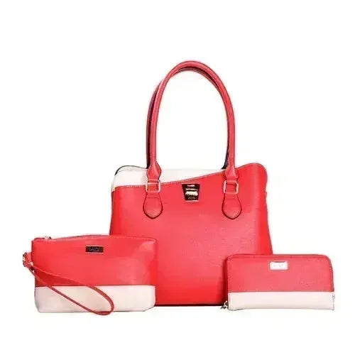 LANY Colorblock Bag Set - 3-Piece Wallet &amp; Pouch | Femstylo