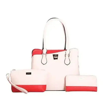 LANY Colorblock Bag Set - 3-Piece Wallet &amp; Pouch | Femstylo