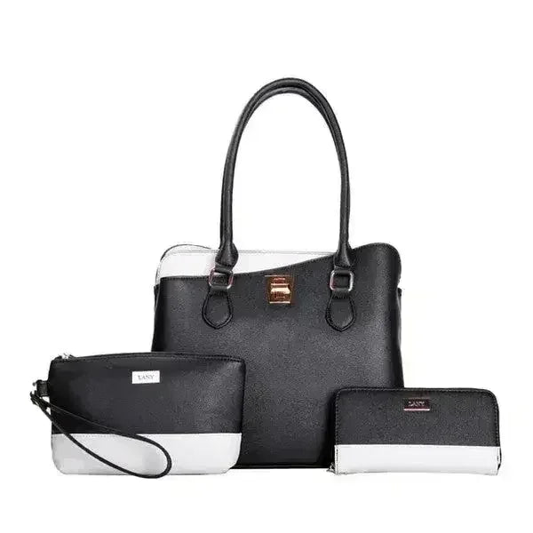 LANY Colorblock Bag Set - 3-Piece Wallet &amp; Pouch | Femstylo