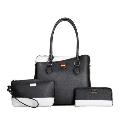 LANY Colorblock Bag Set - 3-Piece Wallet &amp; Pouch | Femstylo