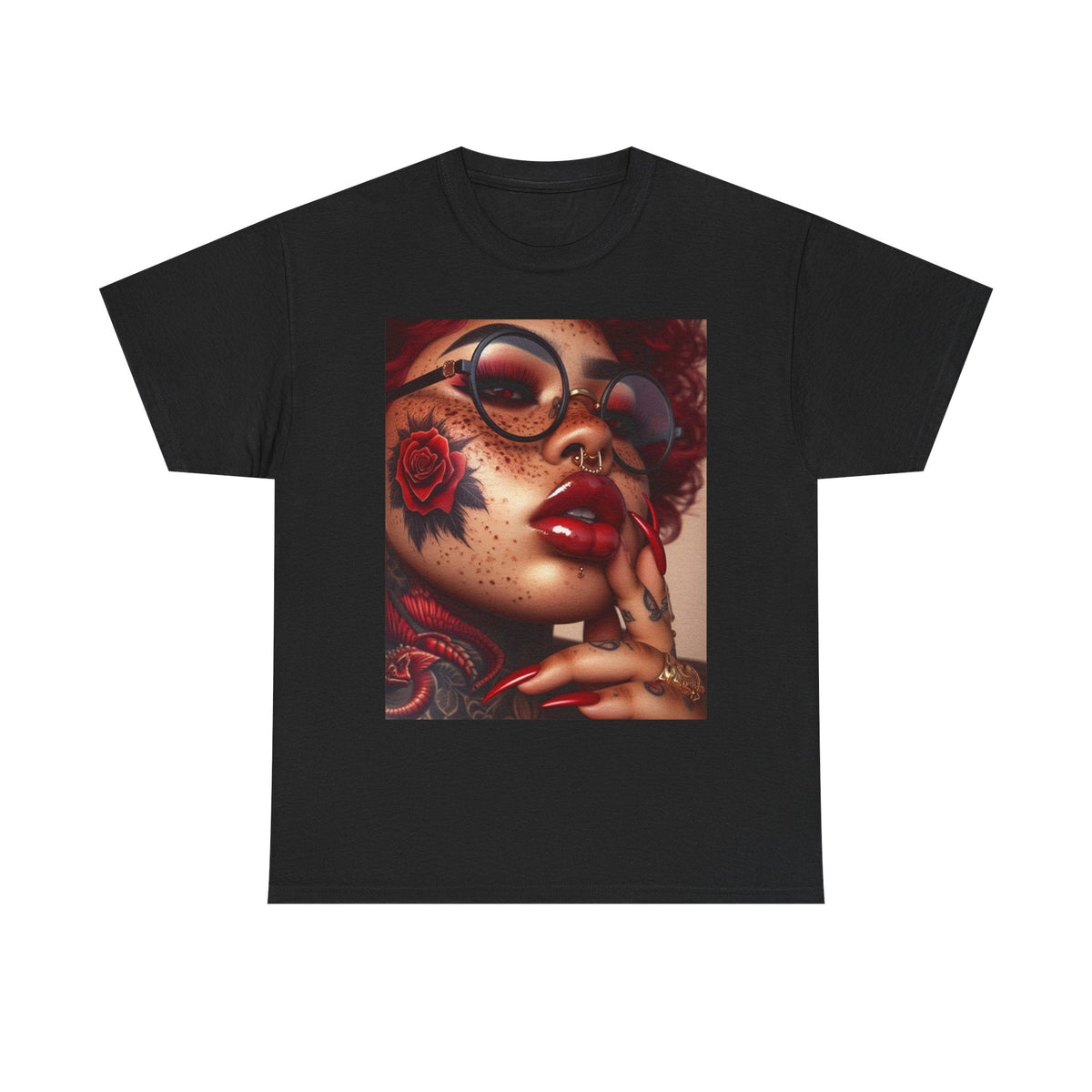“Code Red” Cotton Graphic Tee