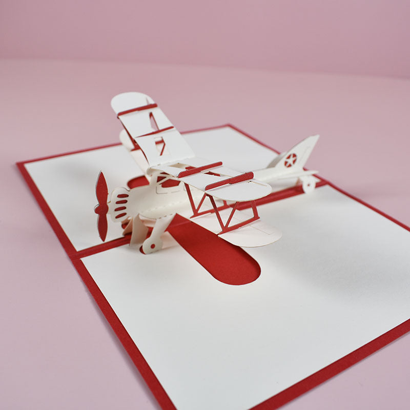 3D Handmade Aircraft Greeting Cards