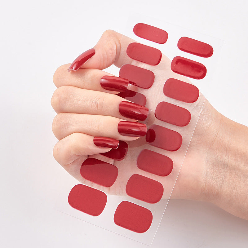 Waterproof Long Lasting Nail Stickers Letter Color