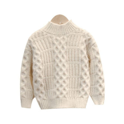 Boys Sweater Bright Color New Western Style Plus Velvet