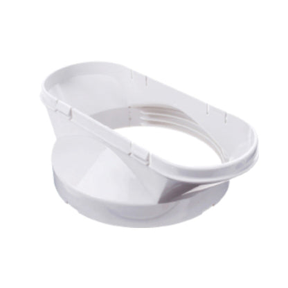 Suitable For Mobile Air Conditioner Exhaust Pipe Flat Mouth Interface White