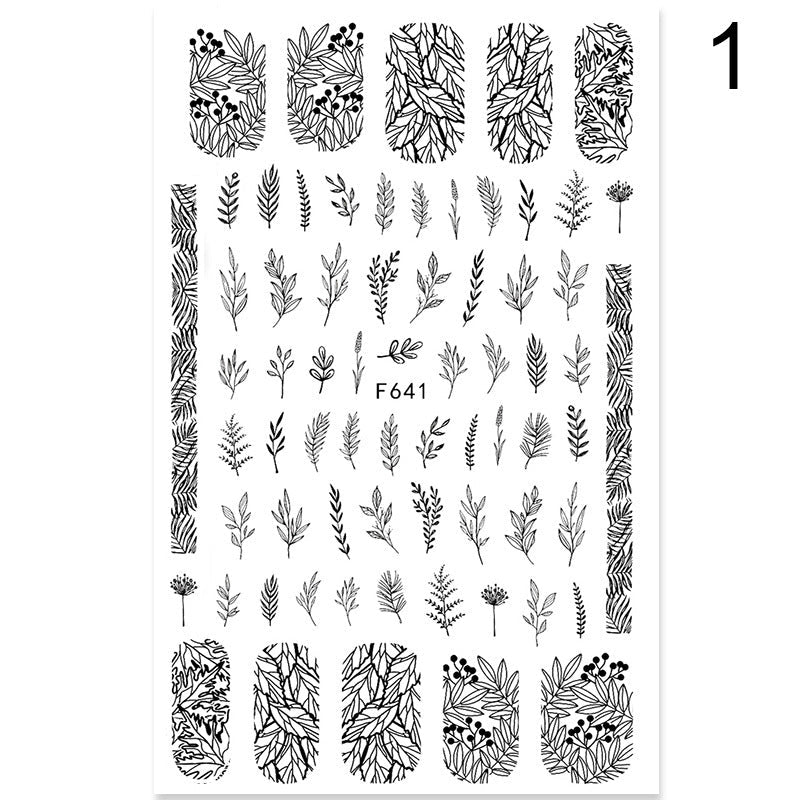 Summer Flowers &amp; Love Nail Stickers