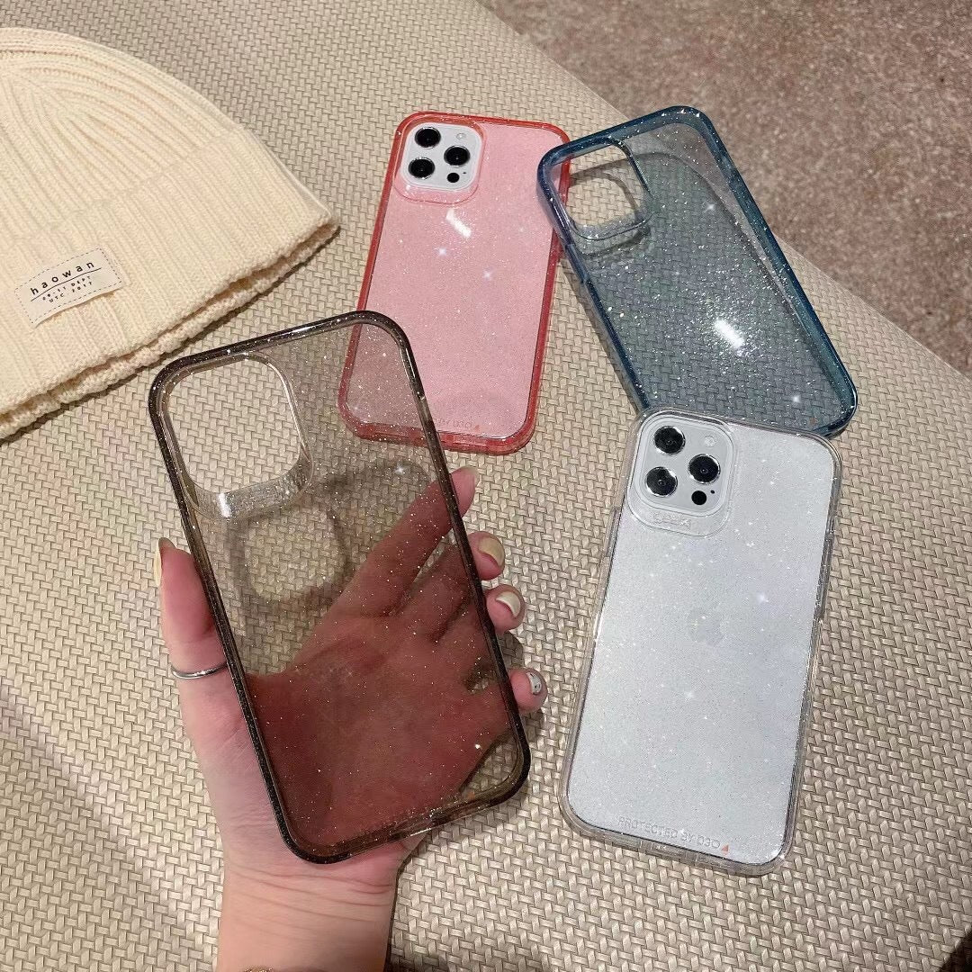 Compatible with Apple, Flash Pink Apple 12 Case Hard Case Iphone 11 Sets 12pro Simple Women&