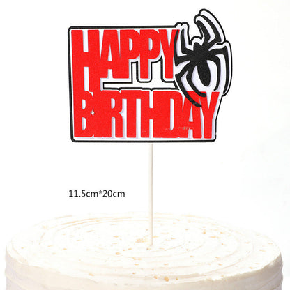 Cake Decoration Spider Spider Web Spider Plugin Children&