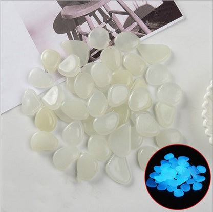 Luminous Stones Fluorescent Aquarium Pebbles Fish Tank Garden Luminous Stones