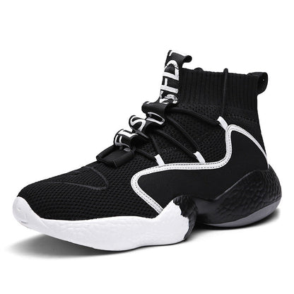 New Flying Knit Socks High-Top Men&