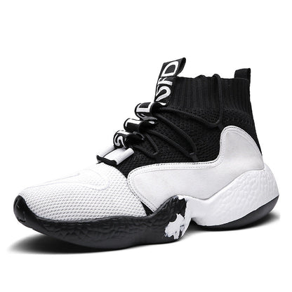 New Flying Knit Socks High-Top Men&