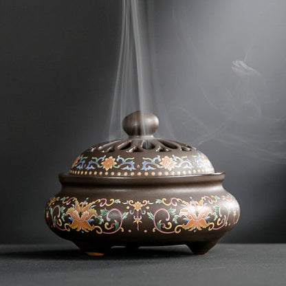 Ceramic Cloisonné Incense Burner, Backward Design