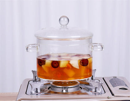 Glass Pot Stove Pot Kitchen Transparent Mini Soup Pot Stove Stove Cooking Tools Accessories