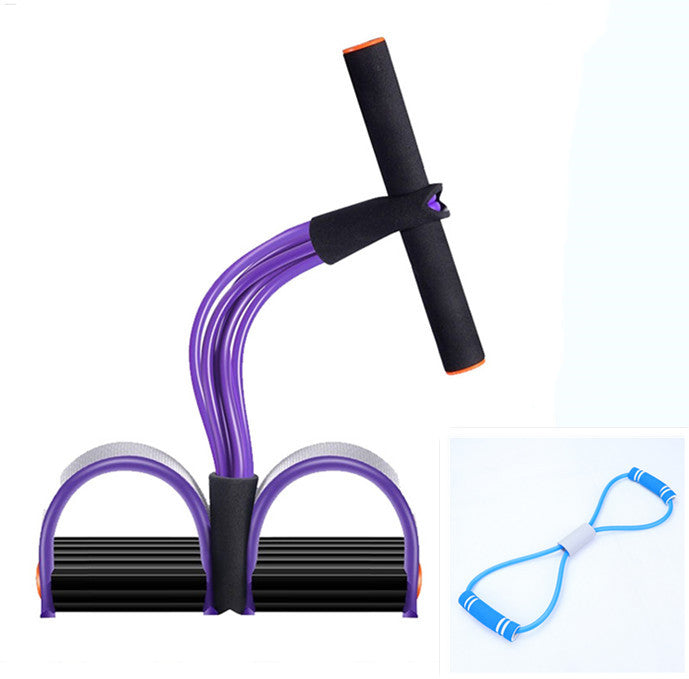Latex Foot Pedal Resistance Band with Handle
