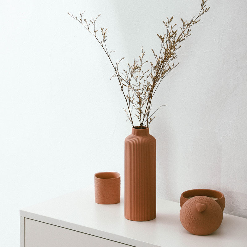 Small Potted Dried Flower Bouquet Decor