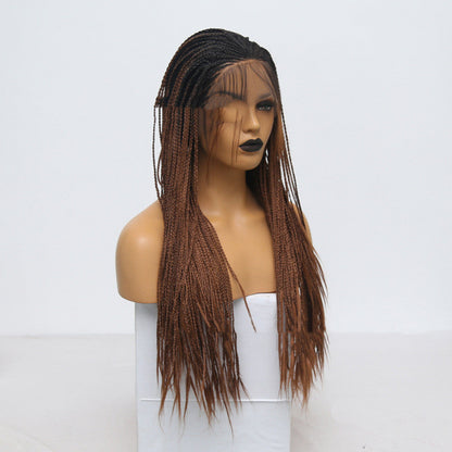 Gradient Brown Three-strand Long Braid
