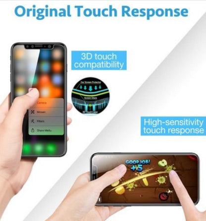 Tempered Glass Protector for iPhone 12 11 XS Max 7 8 6