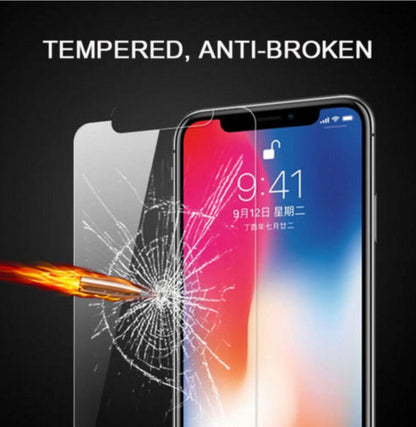 Tempered Glass Protector for iPhone 12 11 XS Max 7 8 6
