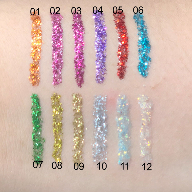 Diamond Shining Glitter Eyeliner: Party-Perfect Smoky Sexy Eyes