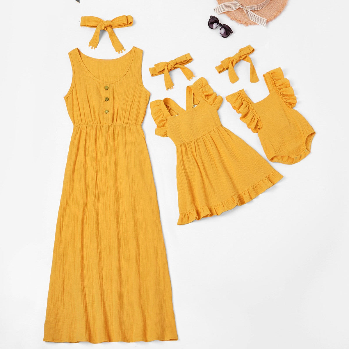 Family Look Mother Daughter Matching Dresses Mommy and Me Clothes Mom Mum &amp; Baby Women Girls Toddlers Dress Outfits Cheap Price