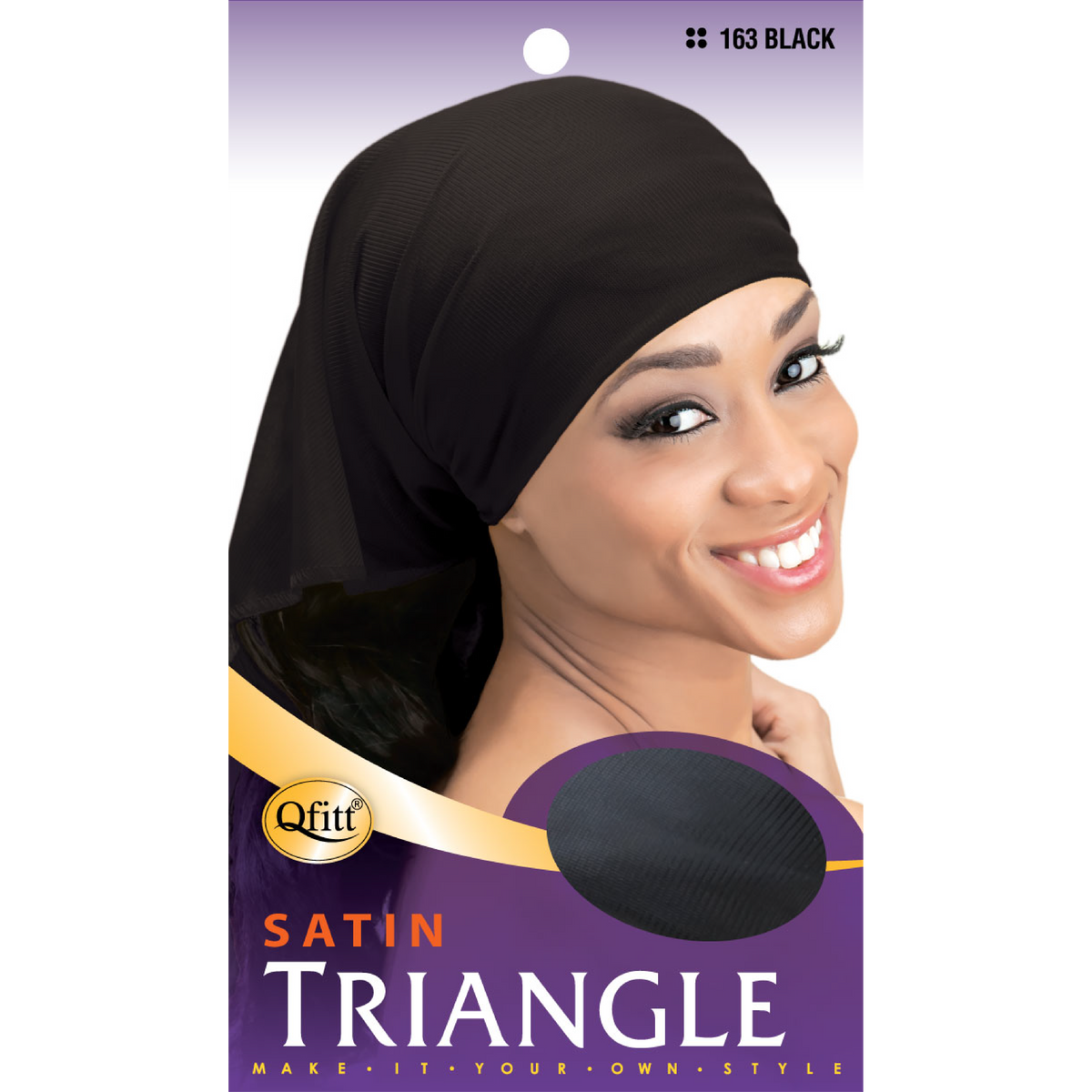 M&amp;M Headgear Satin Triangle <Black> Large 163