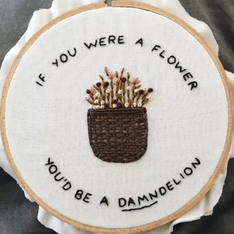 DIY handmade embroidery material package