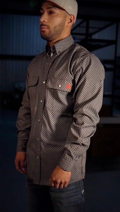 FR Pearl Snap Work Shirt - Copperhead