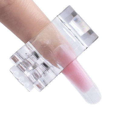 Transparent Poly Gel Nail Extension Clips - 5 or 10 pcs