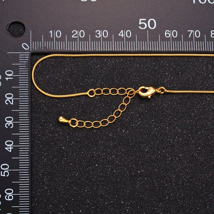 16K Gold Filled 0.5mm Snake Chain 18 Inch Necklace | WA-2470