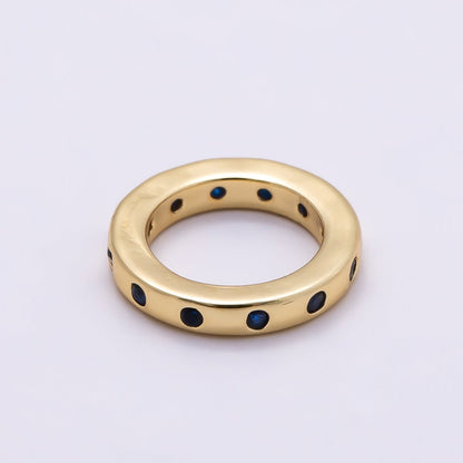 16K Gold Filled 10mm Birthstone CZ Dotted Spacer Beads | Beads-00339 ~ Beads-00348