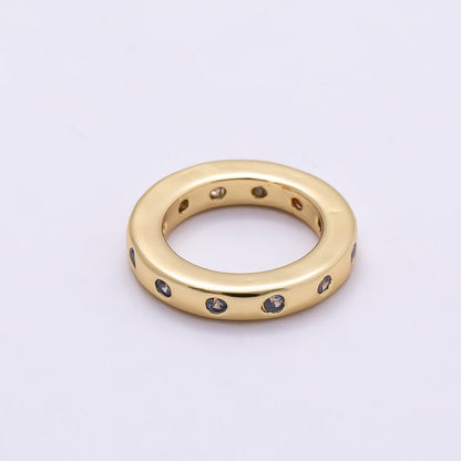 16K Gold Filled 10mm Birthstone CZ Dotted Spacer Beads | Beads-00339 ~ Beads-00348
