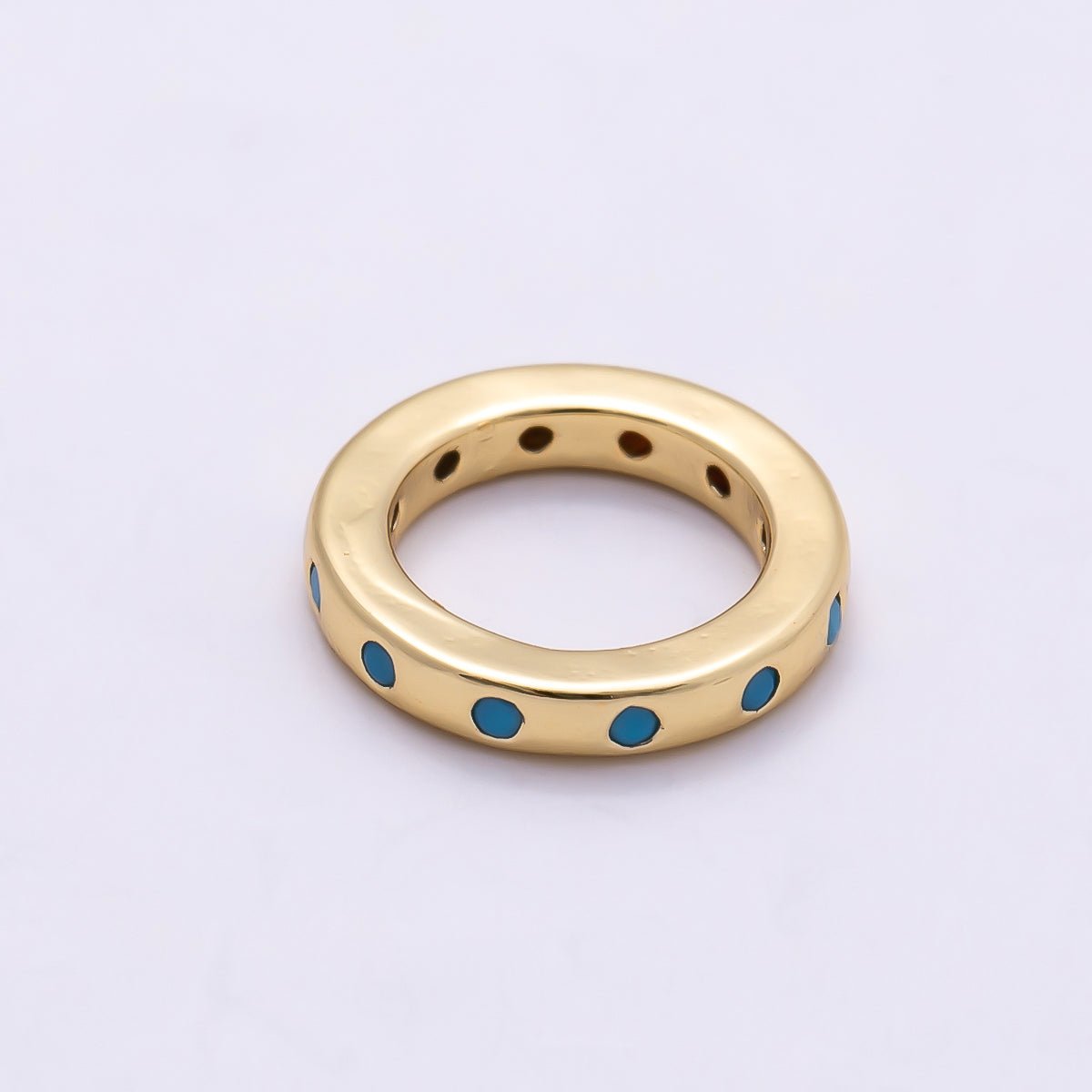 16K Gold Filled 10mm Birthstone CZ Dotted Spacer Beads | Beads-00339 ~ Beads-00348