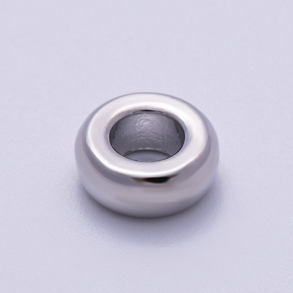16K Gold Filled 10mm Minimalist Round Geometric Spacer Rondelle in Gold &amp; Silver | Beads-00237 Beads-00238