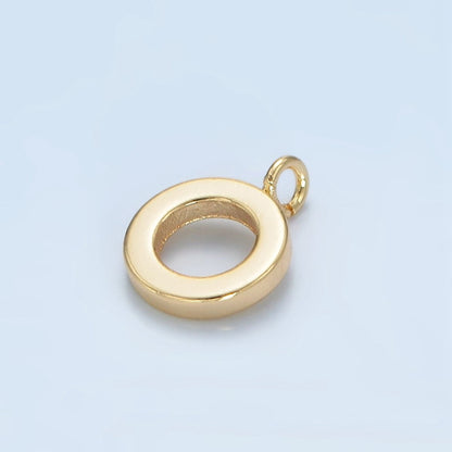 16K Gold Filled 11mm Minimalist Thin Rhondelle Open Loop Findings in Gold &amp; Silver | Z856