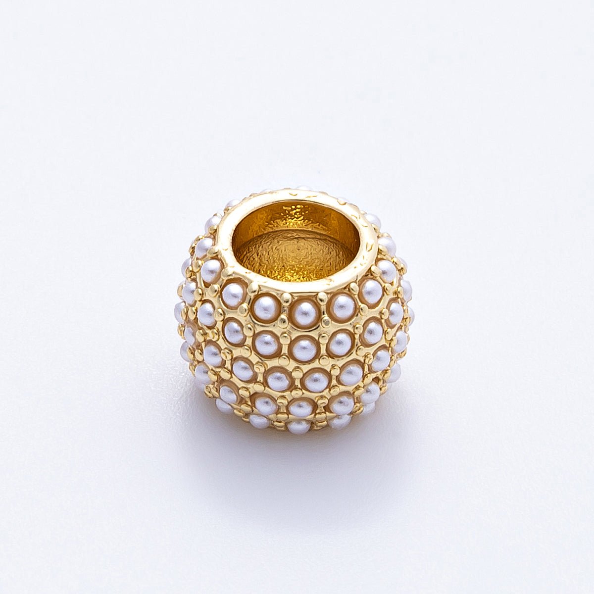 16K Gold Filled 12mm Wide Micro Paved CZ Birthstone Spacer Set | Beads-00039 - Beads-00050