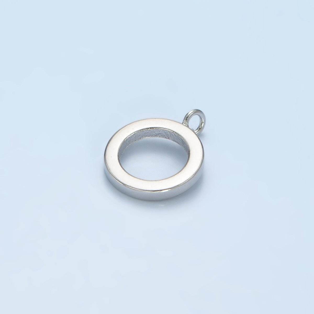 16K Gold Filled 13mm Minimalist Thin Rhondelle Open Loop Findings in Gold &amp; Silver | Z-00858