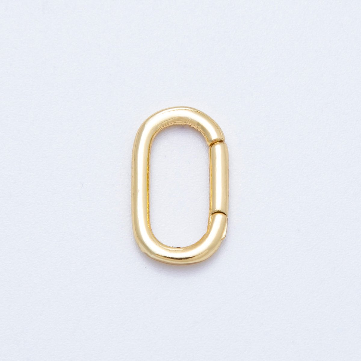 16K Gold Filled 14mm x 8mm Pull Oblong Gate Closure Finding | Findings-00044