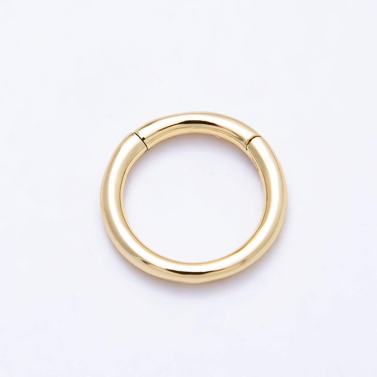 16K Gold Filled 15mm Minimalist Circle Round Pull Gate Findings | Findings-00418