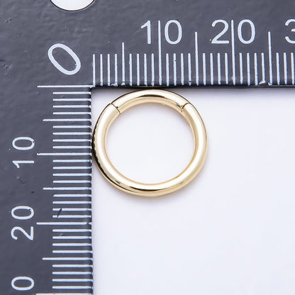 16K Gold Filled 15mm Minimalist Circle Round Pull Gate Findings | Findings-00418