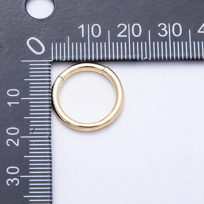 16K Gold Filled 17.7mm Minimalist Circle Round Pull Gate Findings | Findings-00419