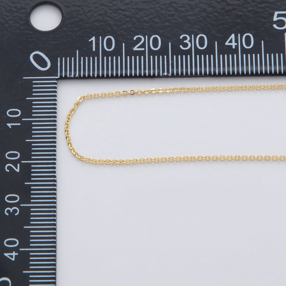 16K Gold Filled 1mm Minimalist Cable Unfinished Chain by Yard | Roll-1559