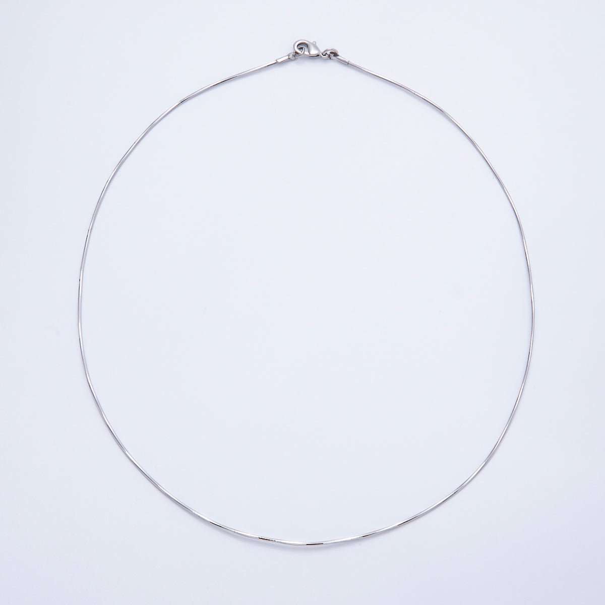 16K Gold Filled 1mm Twist Snake Chain 16 Inch Necklace in Gold &amp; Silver | WA-04474 WA-04475