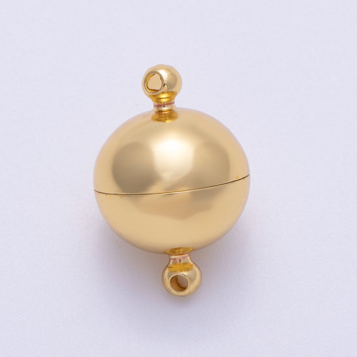 16K Gold Filled 24mm Simple Round Magnetic Closure Finding | Findings-00153