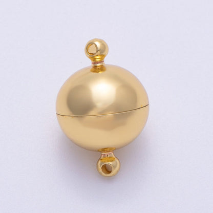 16K Gold Filled 24mm Simple Round Magnetic Closure Finding | Findings-00153
