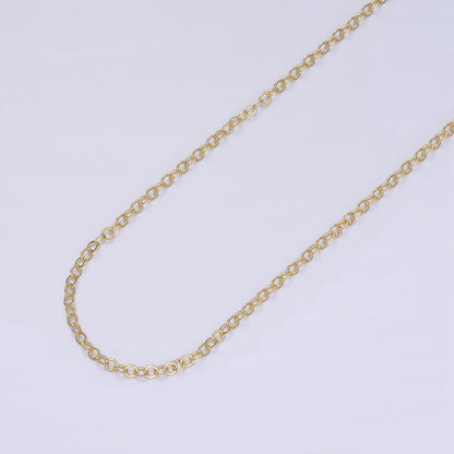 16K Gold Filled 2.5mm Cable Unfinished Chain by Yard | ROLL-408