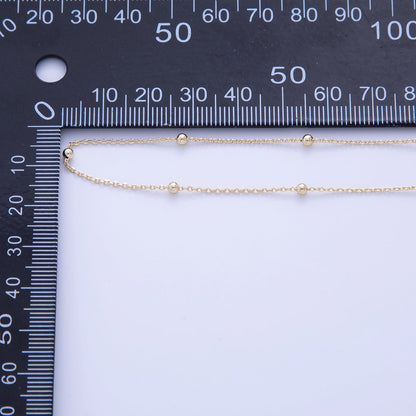 16K Gold Filled 2.5mm Minimalist Cable Satellite Unfinished Chain by Yard | Roll-1576