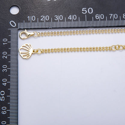 16K Gold Filled 3mm Double Row Round Ball Chain 17 Inch Necklace w. Extender | WA-04337