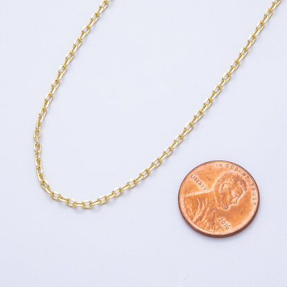 16K Gold Filled 3mm Minimalist Cable Unfinished Chain by Yard | Roll-01845